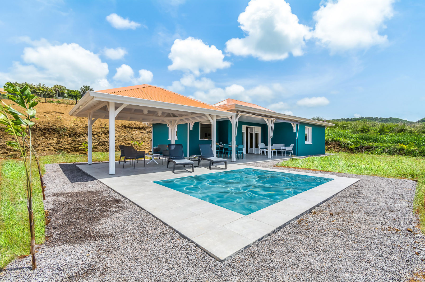 DAME DU LAC IV location le Vauclin Martinique villa vue mer 3 Ch piscine - 