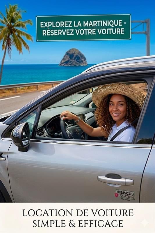 Location de voiture simple et efficace en Martinique