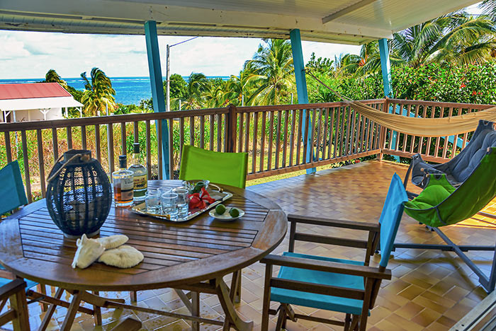 AZUREA location Martinique villa le Vauclin proche de la plage - Sur la terrasse, la vue Azuréa