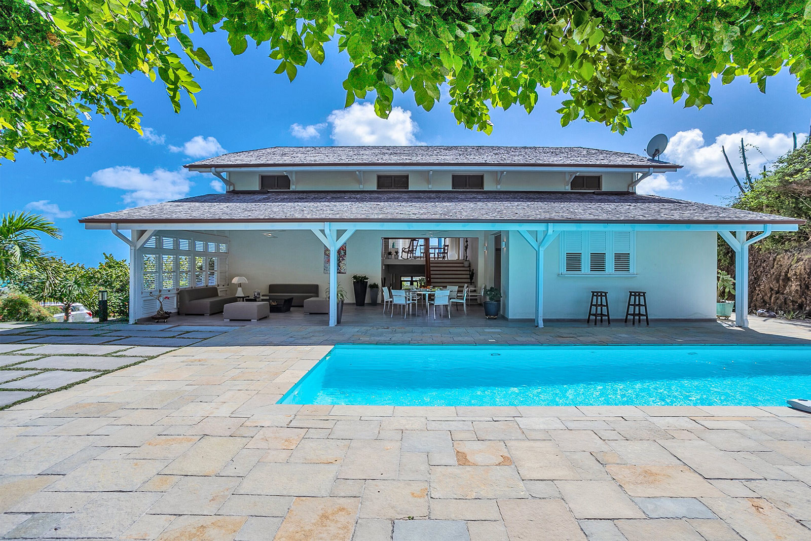 LES HAUTS CAP EST luxury villa rental le François Martinique holiday