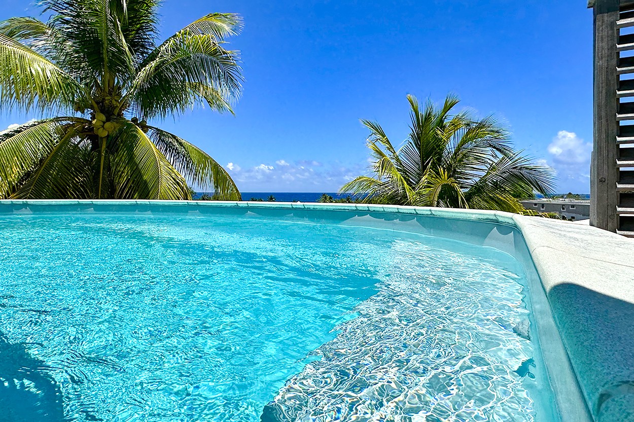 THE DIAMOND 2 chambres bas villa location Martinique Diamant  vue mer piscine - Bienvenue à The Diamond piscine Privative