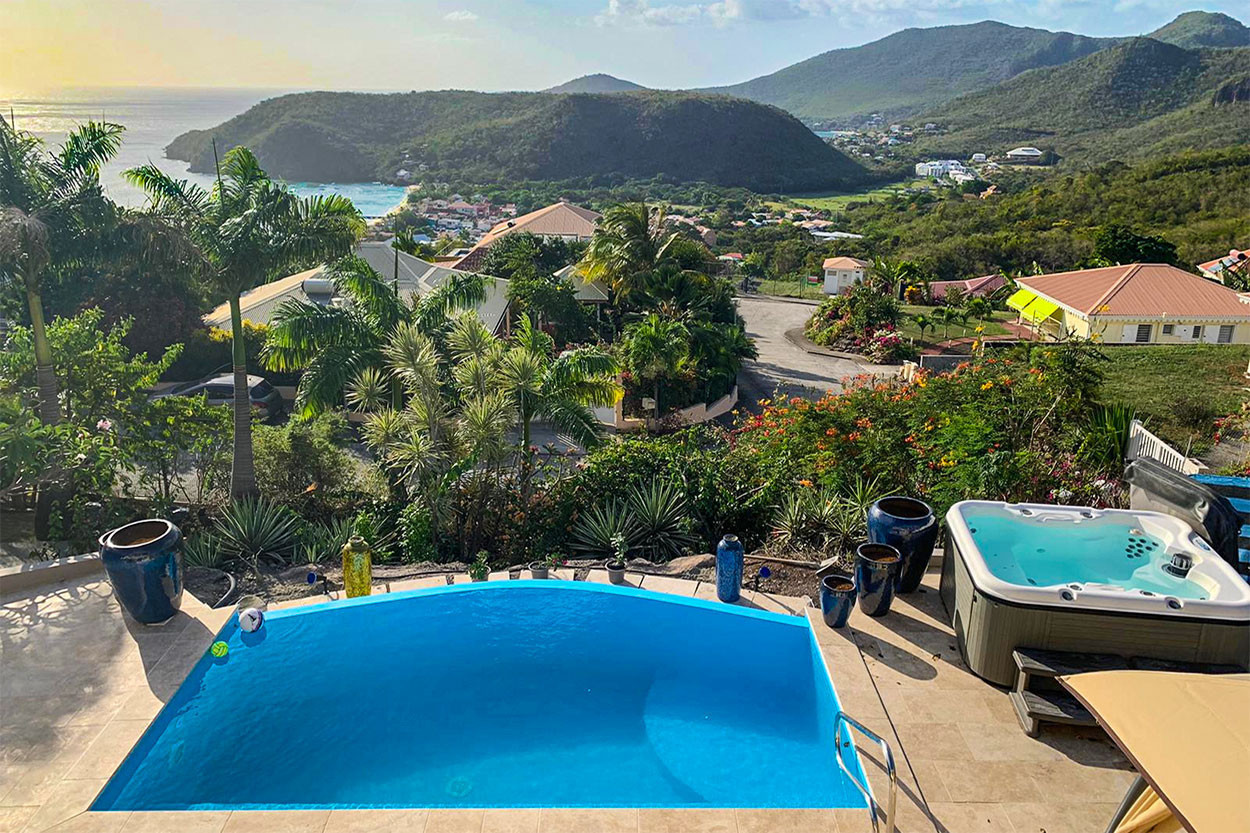 KAZ in LANMOU rental villa Martinique swimming pool Spa les Anses d'Arlet 8 persons sea view - La nouvelle piscine et Spa aux Anses d'Arlet (Avril 2021)