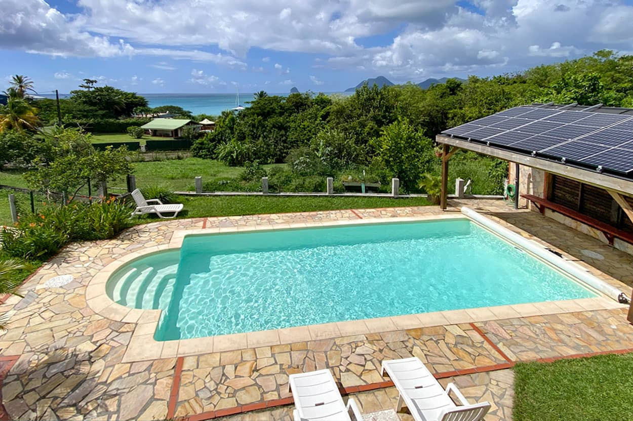 Plaisir de Sainte-Luce T3 location Martinique vue mer piscine - Le plaisir de Sainte luce