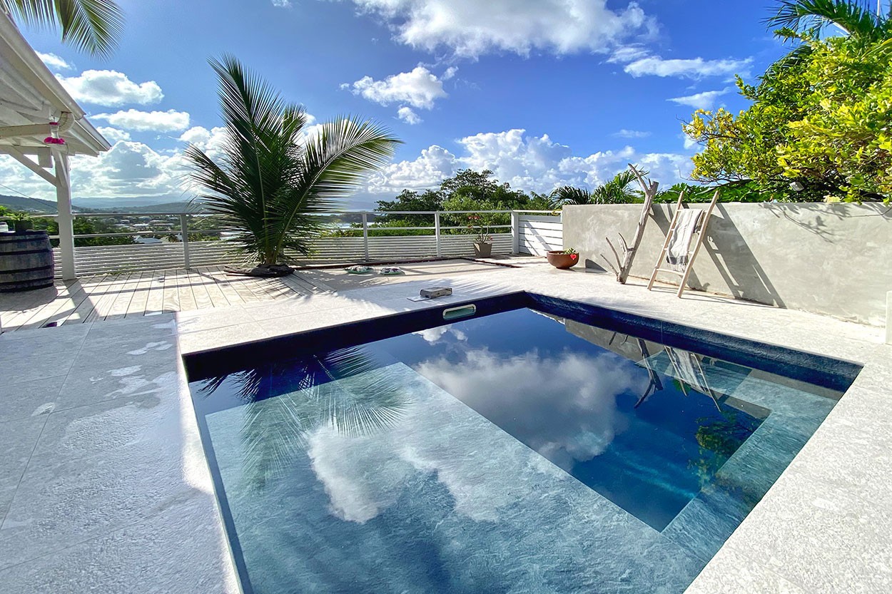 Villa Petit Bakoua Tartane Martinique plage des surfeurs Martinique - Espace salon extérieur