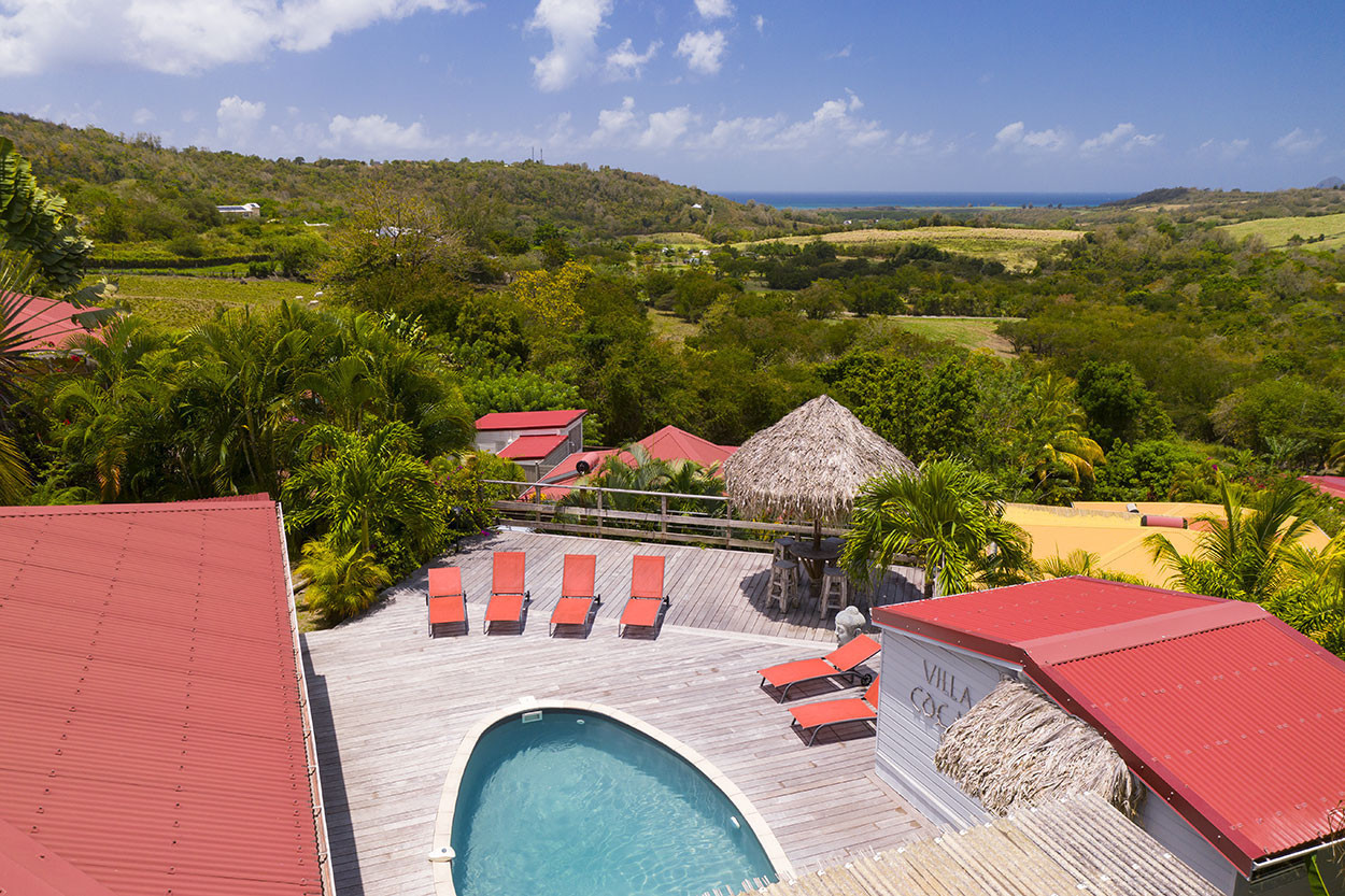 FLEUR de COTON location belle grande villa Sainte Luce Martinique piscine vue mer 5 chambres - Bienvenue dans votre location de Villa en Martinique Fleur de Coton