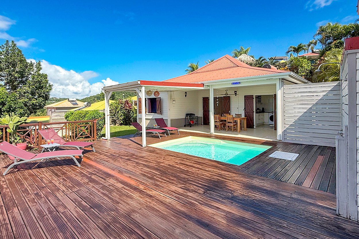 Villa W-I Sainte-Luce location Martinique 2 rooms swimming pool sea view - Bienvenue à la villa WI