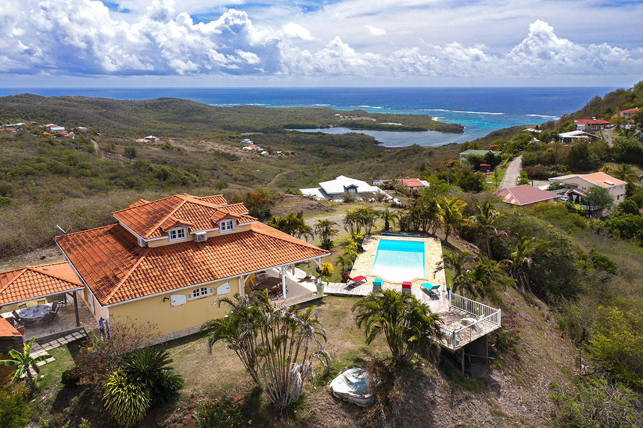 Villa KAZ AROME Sainte-Anne Martinique piscine vue mer 4 chambres - Kaz Arome Sainte-Anne