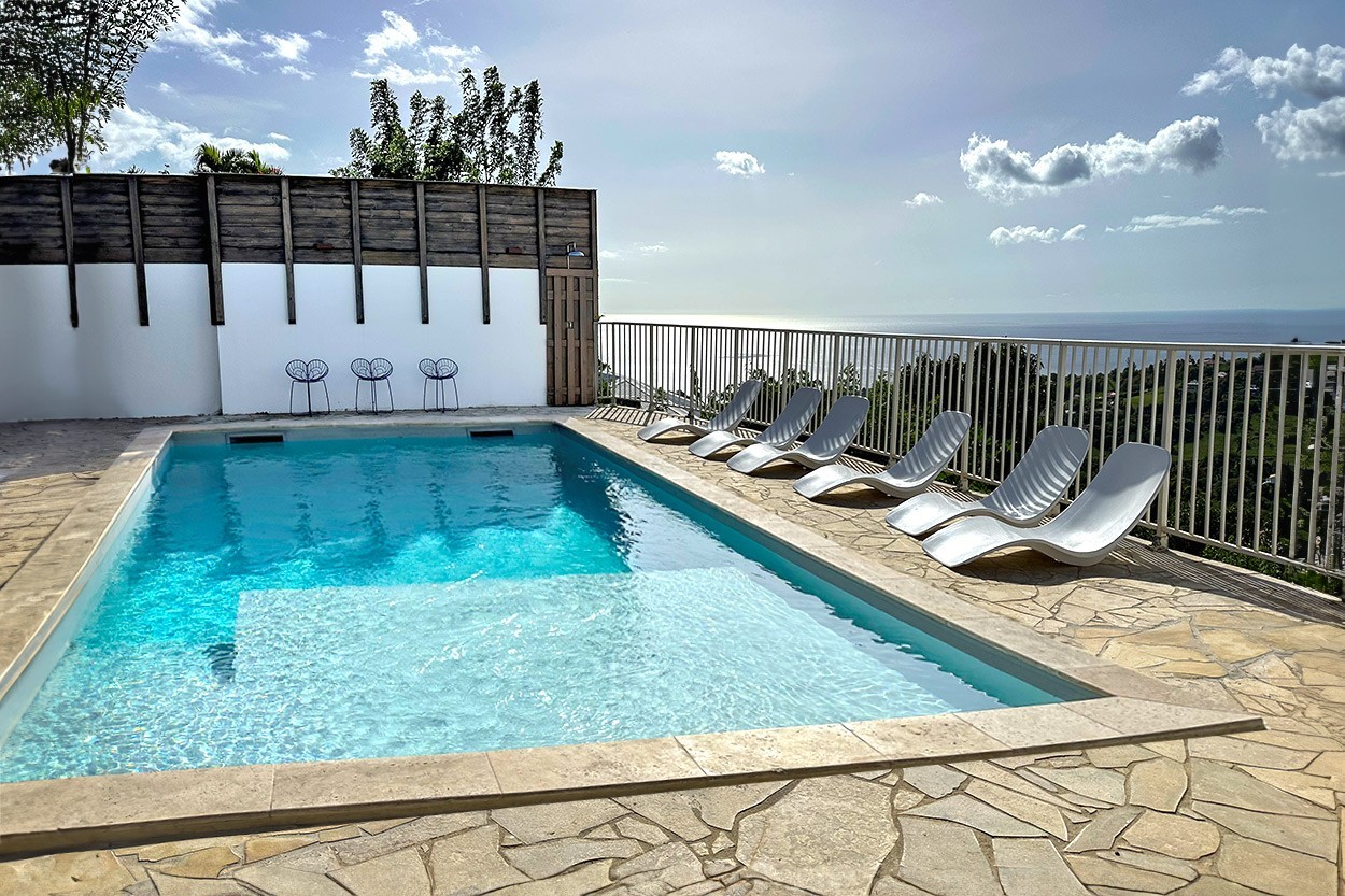 La Maison de l'Architecte Rental charming villa le Carbet 2 swimming pools 3 bedrooms sea view - Bienvenue à la maison de l'architecte