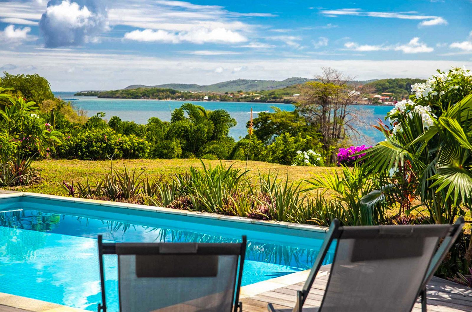 Palmiers Mer 8L Rental Martinique luxury villa le Vauclin pool sea view - 