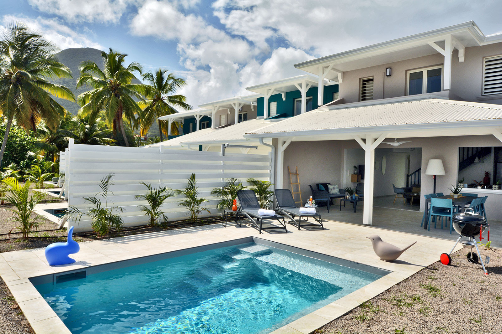 Rock & Diam's I villa de luxe location Martinique sur la plage piscine - Rock and Diam's I piscine