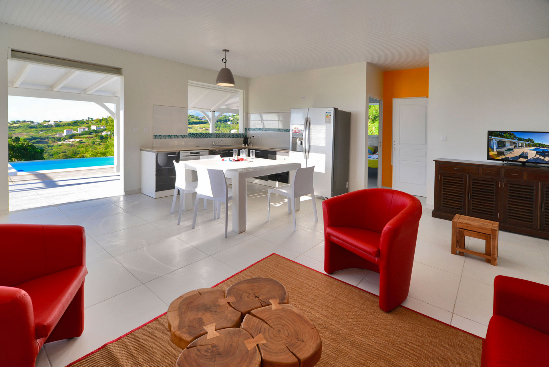 TI SUNSET location Belle villa piscine vue mer le Carbet Martinique