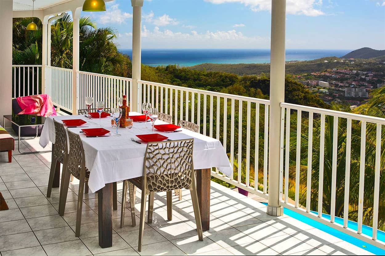 VILLA BLUE HORIZON location Martinique Sud vue mer Rivière Pilote