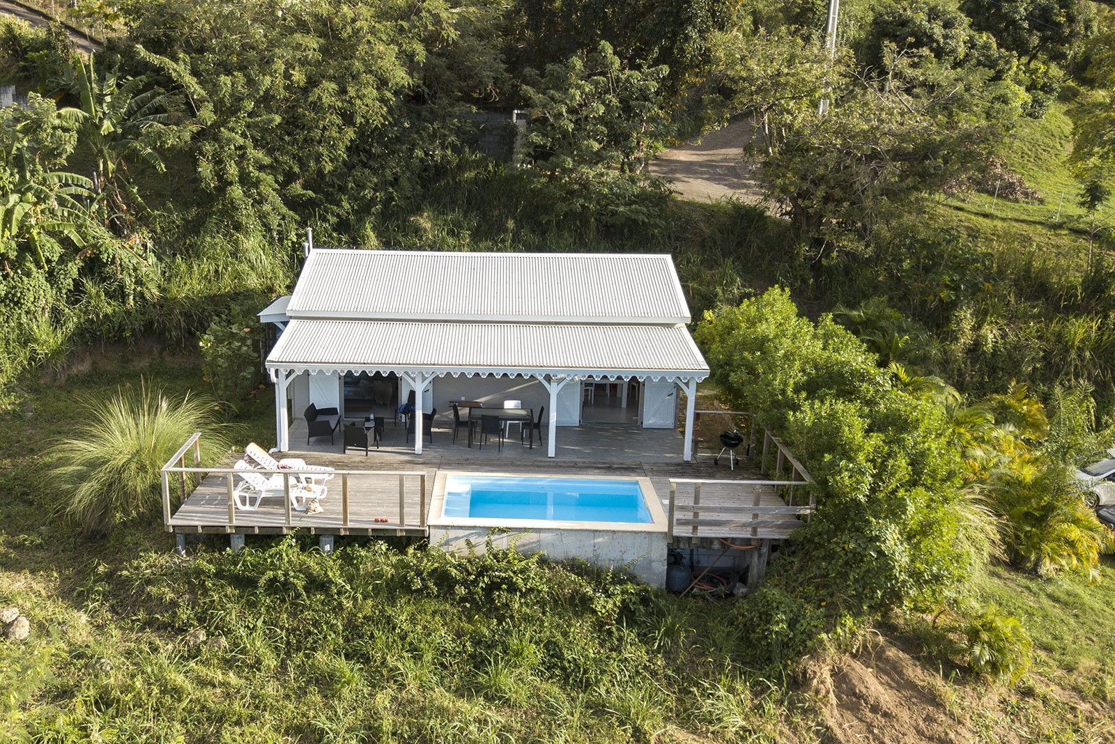 TI SUNSET rental Beautiful villa pool sea view le Carbet Martinique