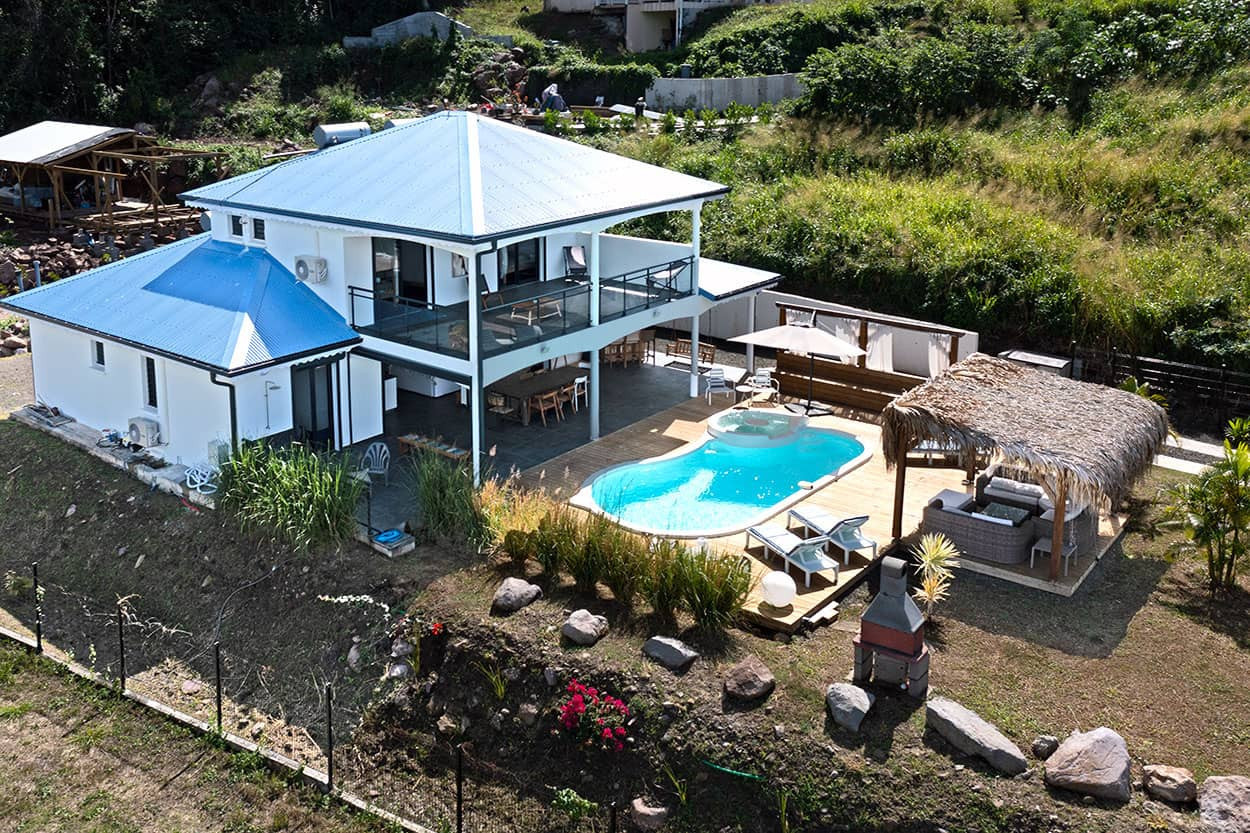 TOP 55 Location villa Martinique Anses d'Arlet 5 Chambres Spa Piscine Vue Mer - Villa toute neuve de 2022