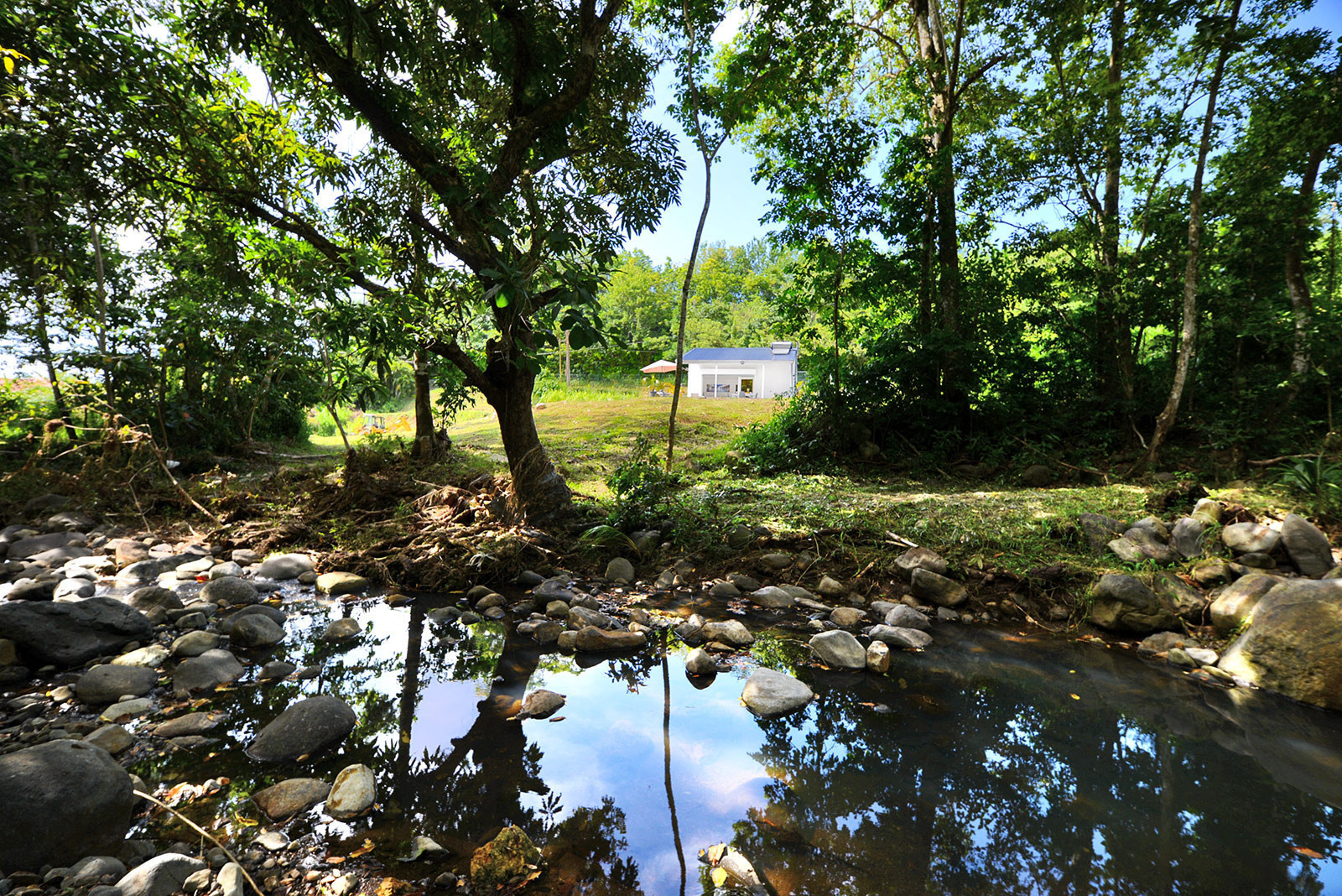 PETITE RIVIERE location villa piscine dans le sud de la Martinique - la rivière en contre bas du terrain