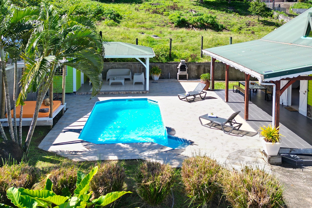 Villa de la Vallée Verte Location Martinique Rivière Salée 3 ch piscine - Bienvenue à la Vallée Verte