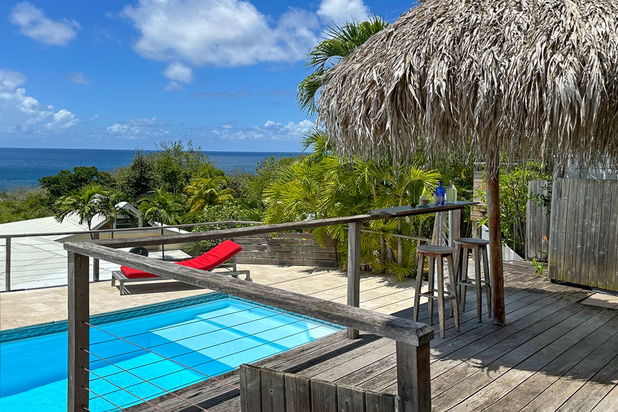 VUE TURQUOISE location Tartane Martinique plage des surfeurs - Bienvenue à Vue Turquoise