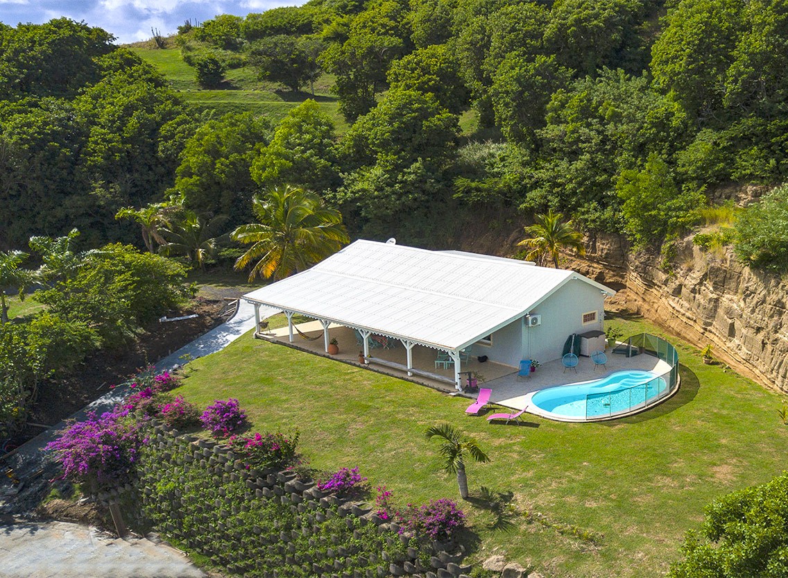 Villa PINSONNELLE le Cap Est Location Martinique superbe vue mer piscine le François - Bienvenue à la villa Pinsonnelle