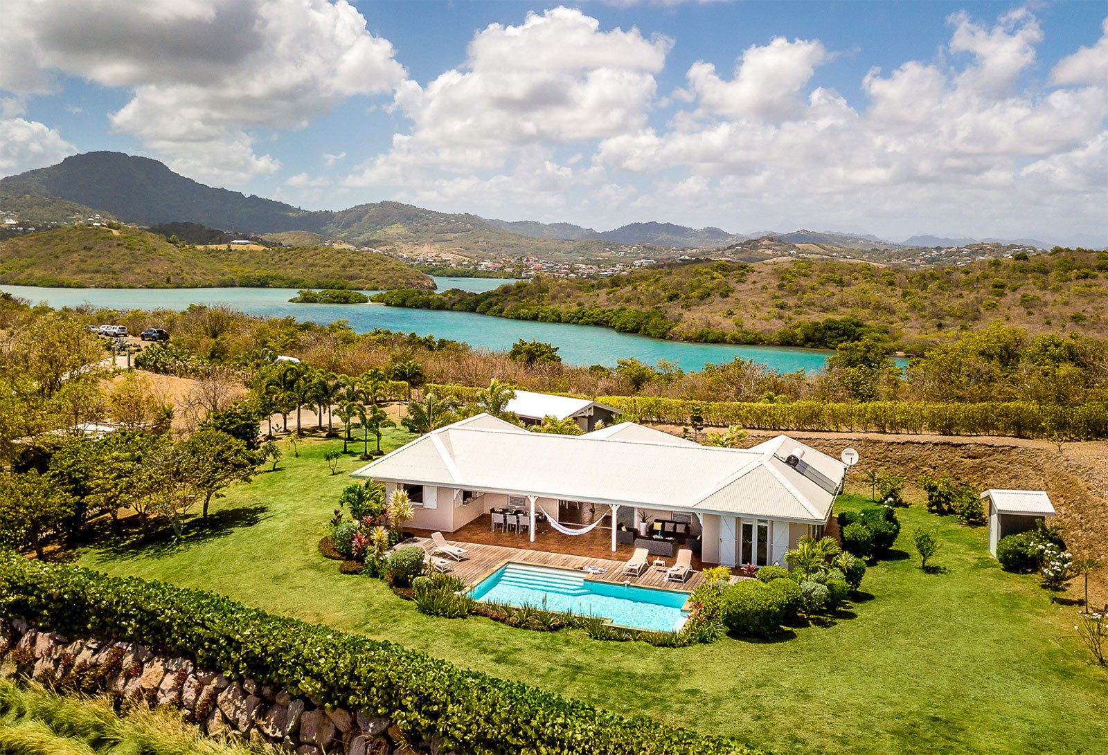 Palmier Azur rental Martinique luxury villa le Vauclin pool sea view - 