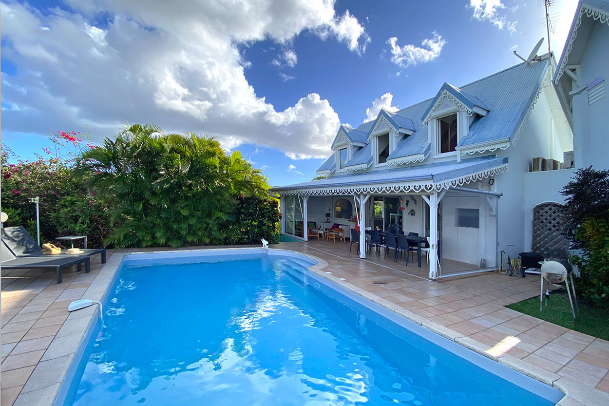 Maison des Fées Villa des Trois Ilets Martinique 3 chambres Piscine Vue Mer - terrasse vue mer