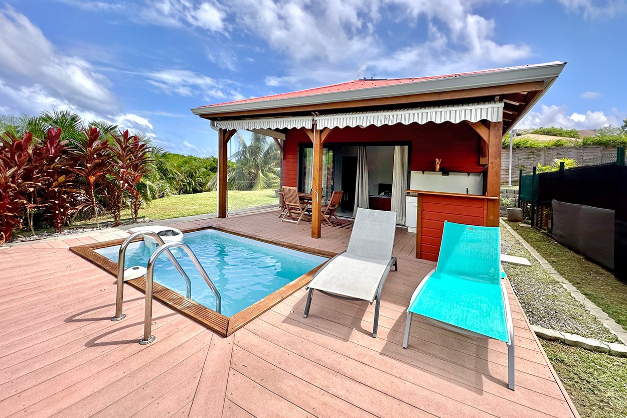 Bungalow 3 le Vauclin rental swimming pool Martinique - Bienvenu au Bungalow du Vauclin