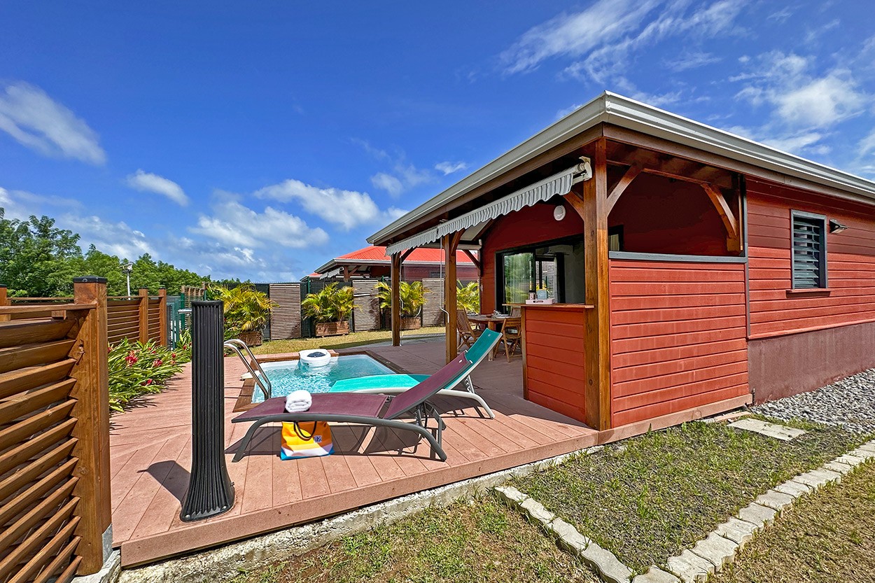 Bungalow 1 le Vauclin rental swimming pool Martinique - Bienvenu au Bungalow du Vauclin