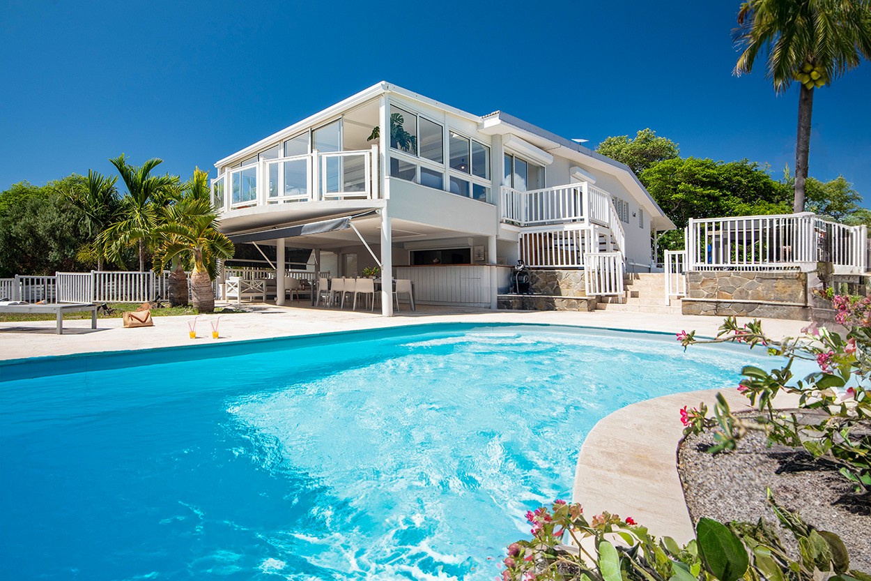 Large Beautiful Luxury Family Villa Rental Cap Est Martinique Swimming Pool Sea View 13 pers. - 
