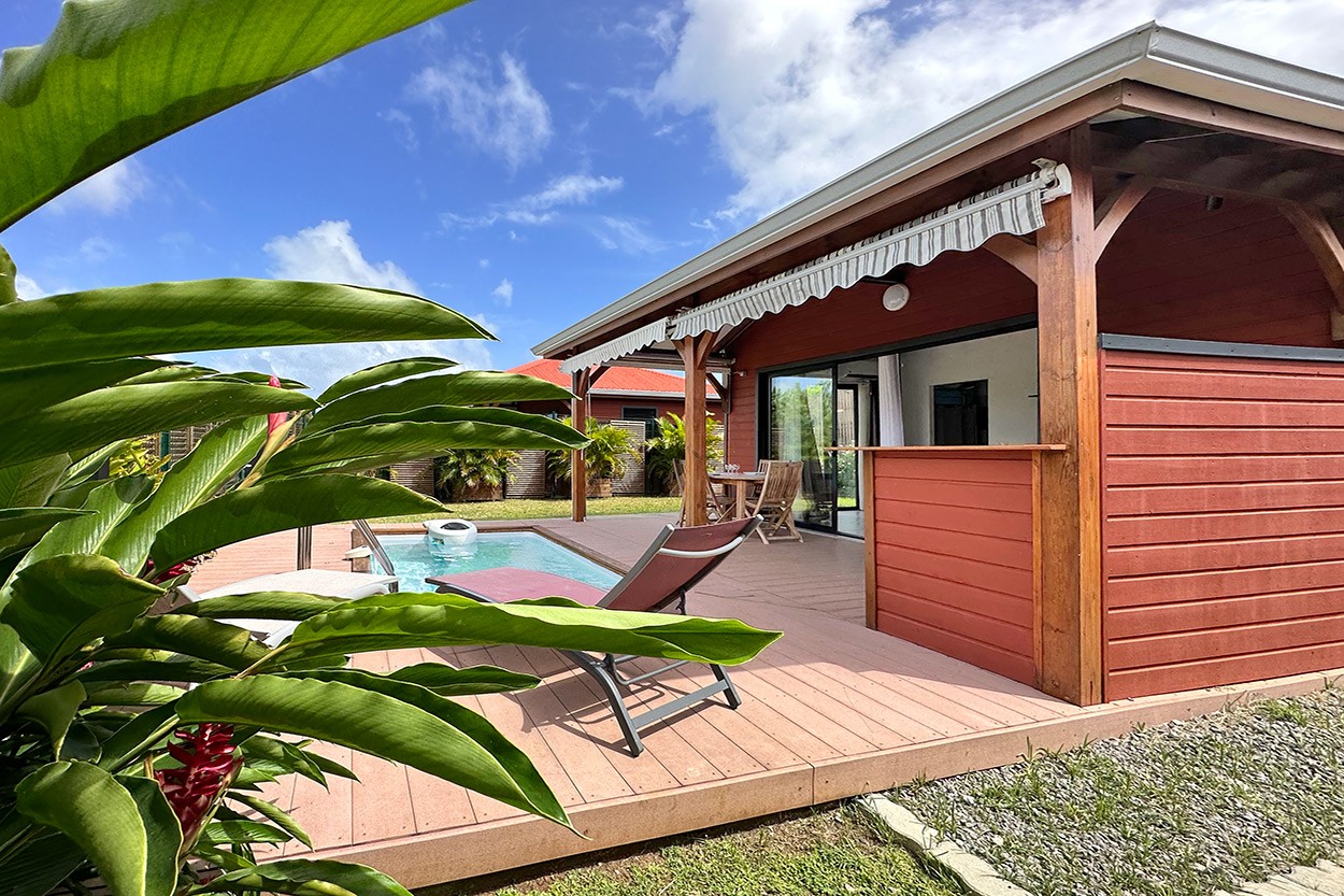 Bungalow 2  le Vauclin location Piscine Martinique - Bienvenue au Bungalow du Vauclin