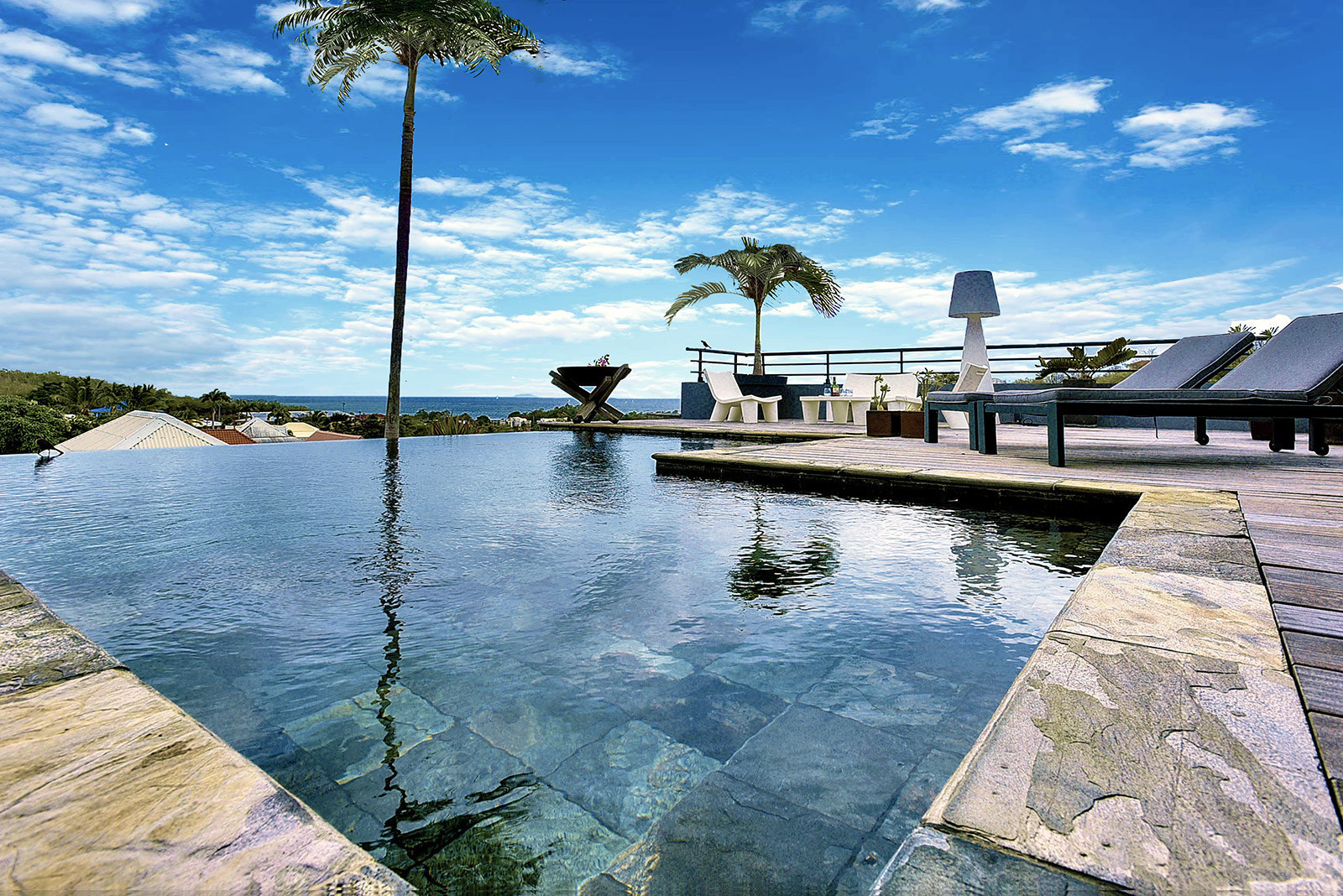 La PERLE BLEUE Villa de luxe 4 Ch. le Diamant Martinique piscine vue mer - Magnifique piscine de la Perle Bleue