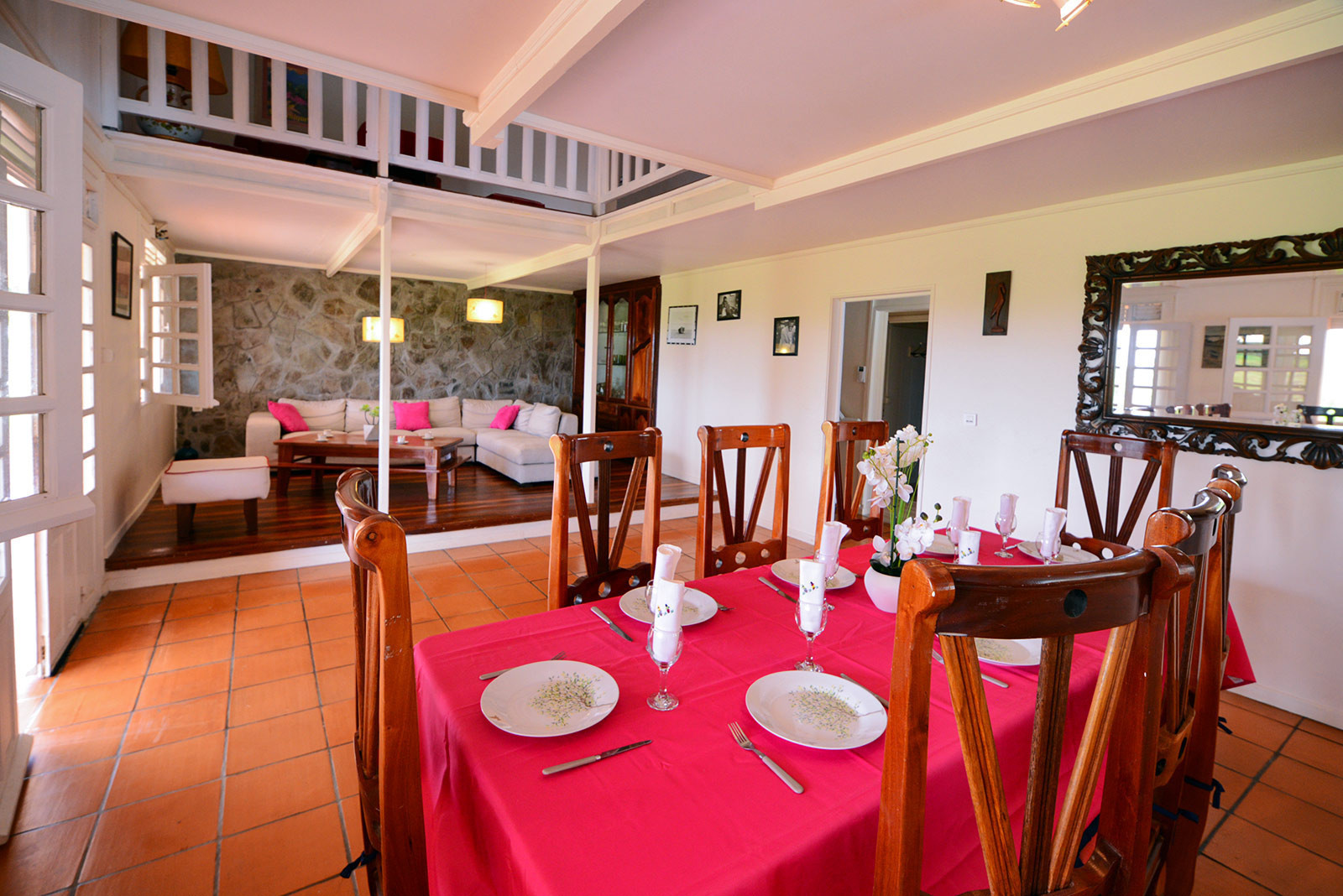 Villa NATALIA location villa le Marin Martinique vue mer piscine