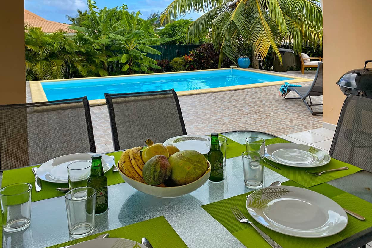 Location villa Martinique le Vauclin cap Antilles table