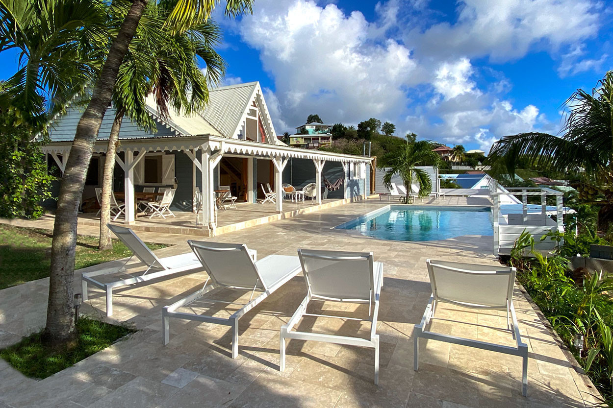 Grande belle Villa SUD TURQUOISE Martinique 5 chambres piscine vue mer Rocher du Diamant - Bienvenue à la Villa Sud Turquoise en Martinique