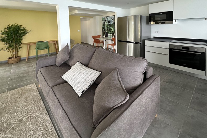 Appartement luxe aux Anse d'Arlet canapé
