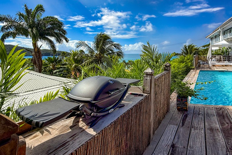 bbq villa de la baie de grande Anse