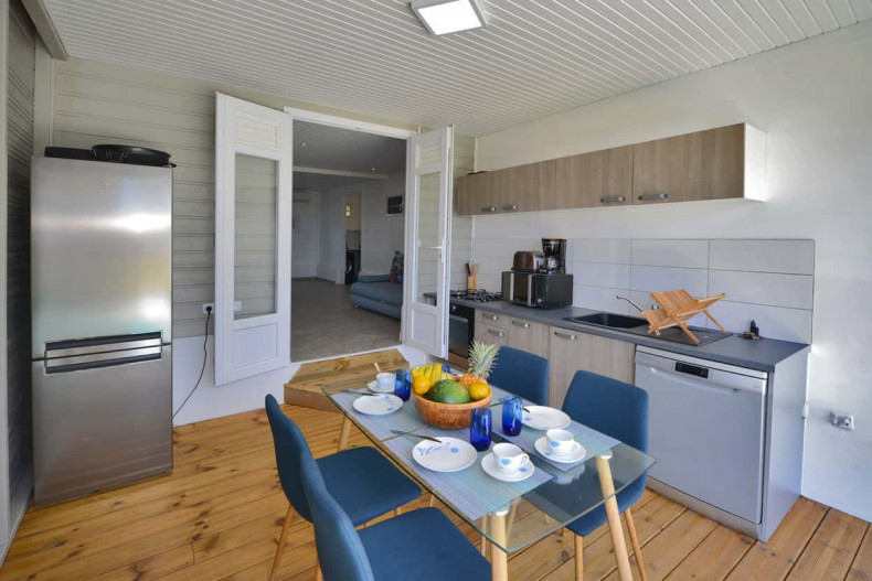 La cuisine sur la terrasse