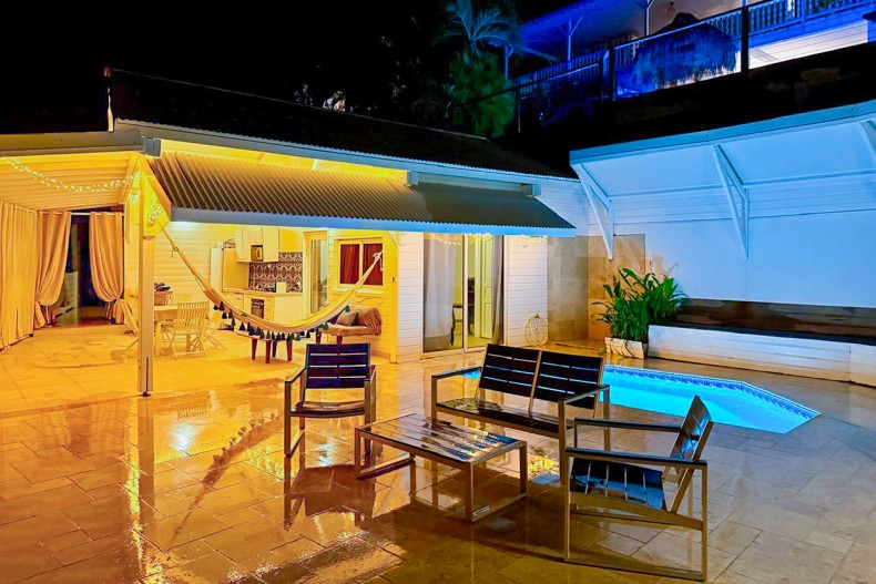 bungalow tartane ti turquoise nuit