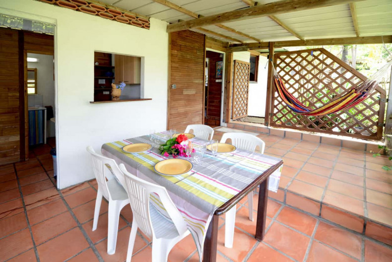 L'entrée de la cabane