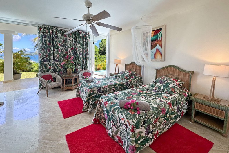 La chambre Tropicale, piscine et jardin