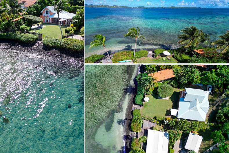 Cote mer vue drone Martinique