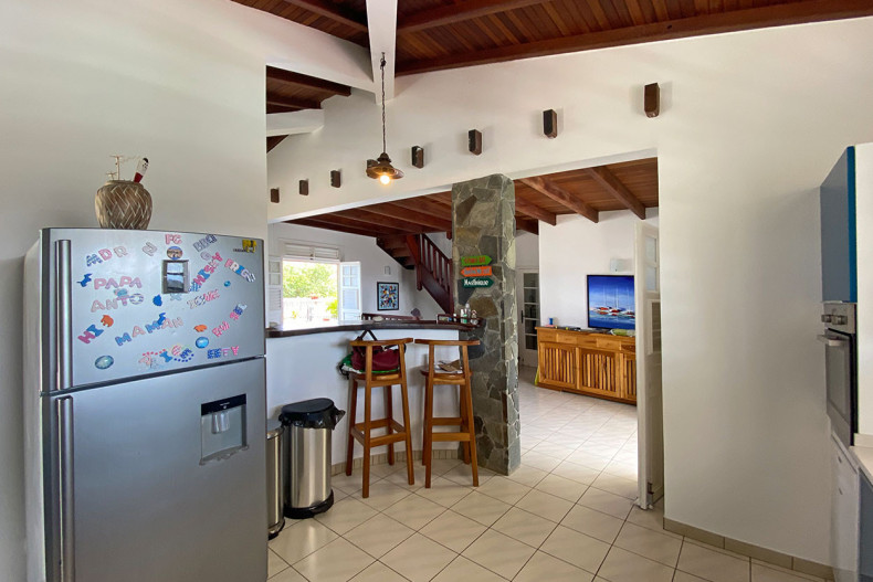 Cuisine villa sable blanc en famille martinique le robert