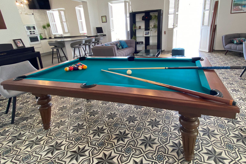 Le billard dans le salon