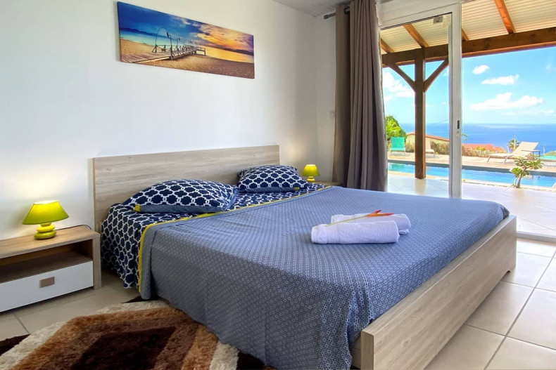 maison vacances le carbet piscine Kaz Belle Vue