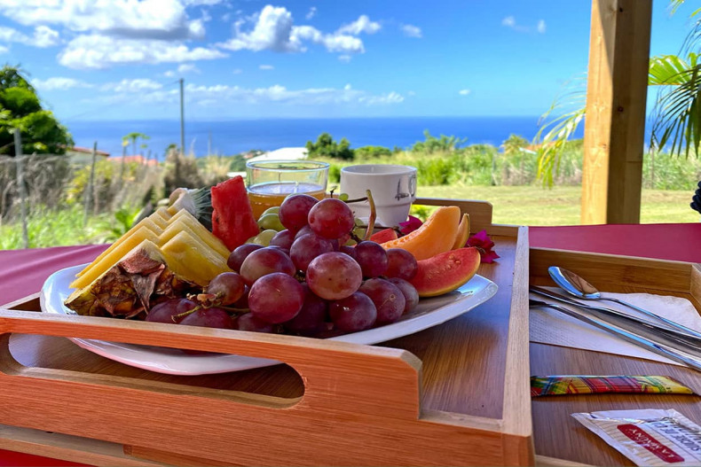 maison vacances le carbet piscine Kaz Belle Vue