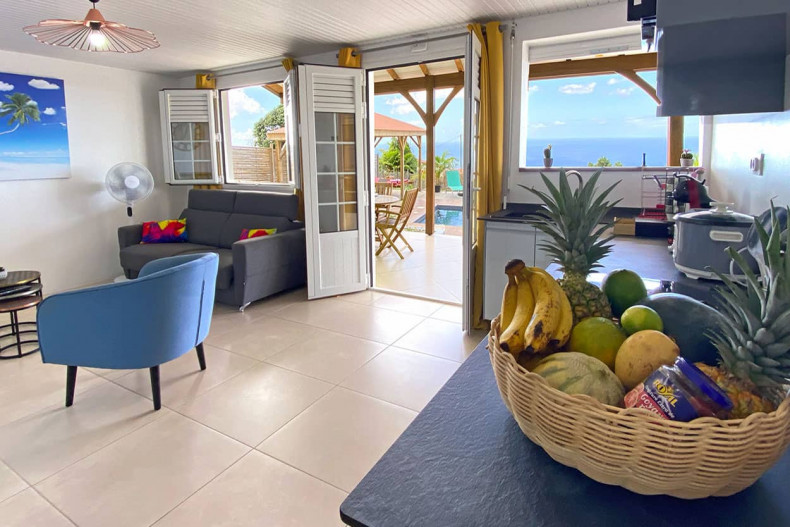 maison vacances le carbet piscine Kaz Belle Vue