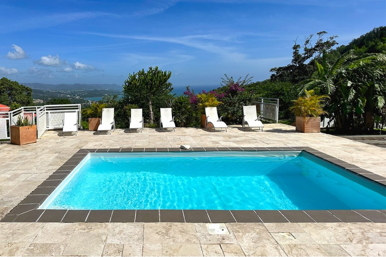 Location -Villa-piscine Martinique papaye Diamant