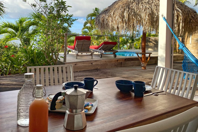 Location Tartane Martinique vue Turquoise Parasol