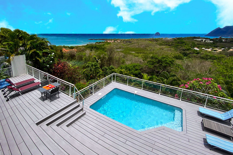 location villa Martinique vue mer piscine et spa