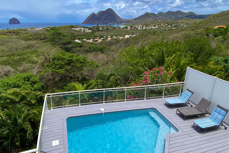 location Superbe villa vue diamant piscine et spa