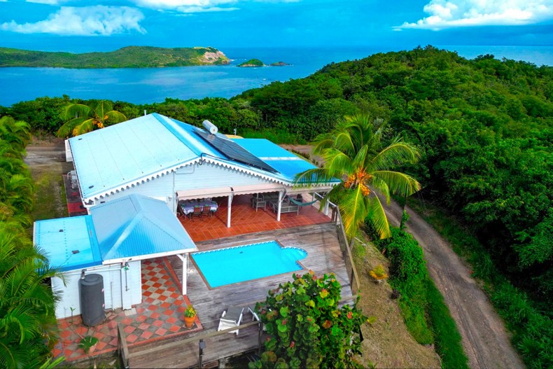 Location villa vue Sauvage Caravelle Martinique