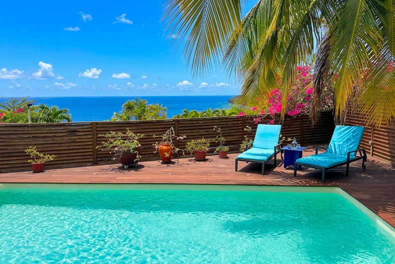 Location avec piscine Anse-d'Arlet Bois Marine 2 chambres